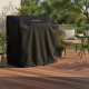 Housse de protection LE MARQUIER pour plancha/barbecue 60cm sur chariot avec tablettes 80 à 100cm