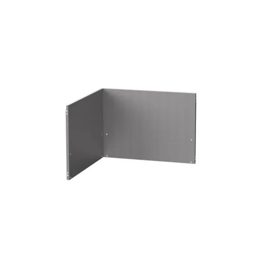 Crédence d'angle LE MARQUIER pour cuisine d'extérieur inox
