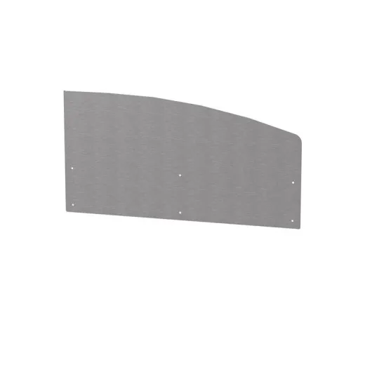 Crédence courbe droite LE MARQUIER pour cuisine d'extérieur inox