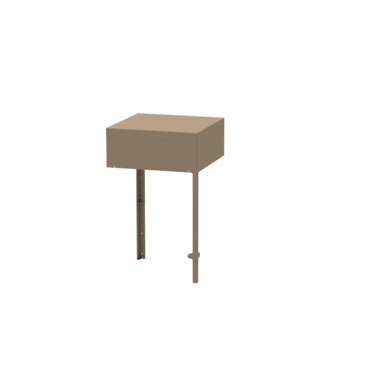 Module d'angle LE MARQUIER pour cuisine d'extérieur coloris taupe