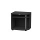 Meuble arrondi ouvert droite LE MARQUIER pour cuisine d'extérieur 80x55cm noir