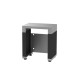 Meuble frigo LE MARQUIER pour cuisine d'extérieur 80x55cm coloris DUO noir inox