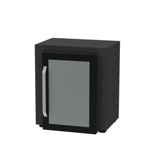 Meuble frigo LE MARQUIER pour cuisine d'extérieur 80x55cm noir