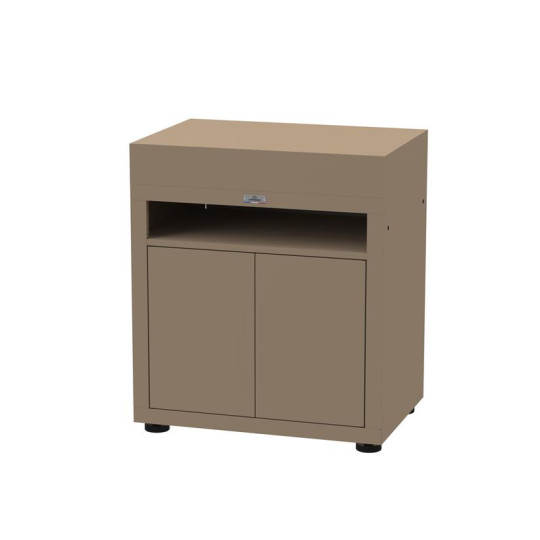 Meuble avec tablette LE MARQUIER pour cuisine d'extérieur 80x55cm taupe