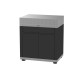 Meuble avec tiroir LE MARQUIER pour cuisine d'extérieur 80x55cm coloris DUO noir inox