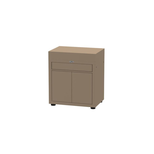Meuble avec tiroir LE MARQUIER pour cuisine d'extérieur 80x55cm taupe