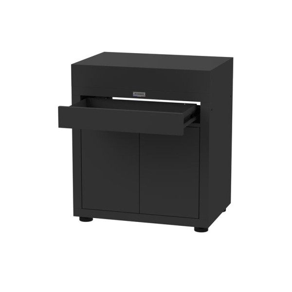 Meuble avec tiroir LE MARQUIER pour cuisine d'extérieur 80x55cm noir