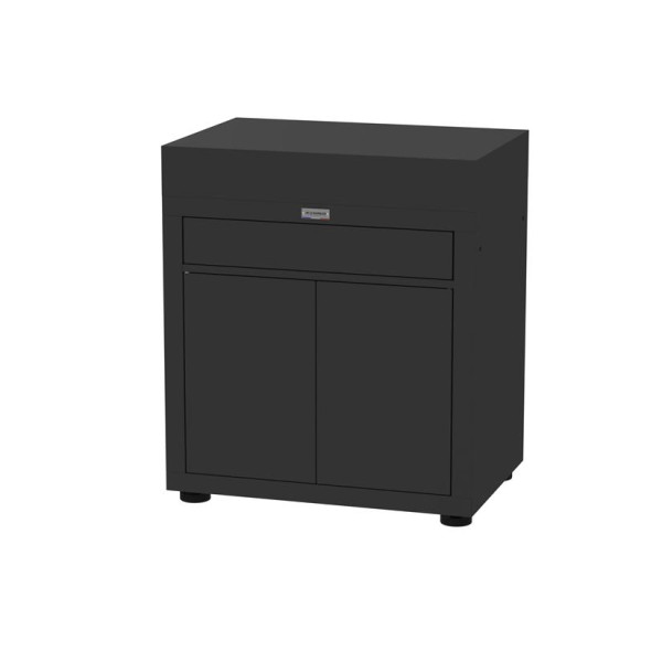 Meuble avec tiroir LE MARQUIER pour cuisine d'extérieur 80x55cm noir