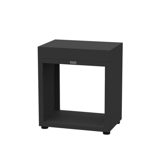 Meuble ouvert LE MARQUIER pour cuisine d'extérieur 80x55cm noir