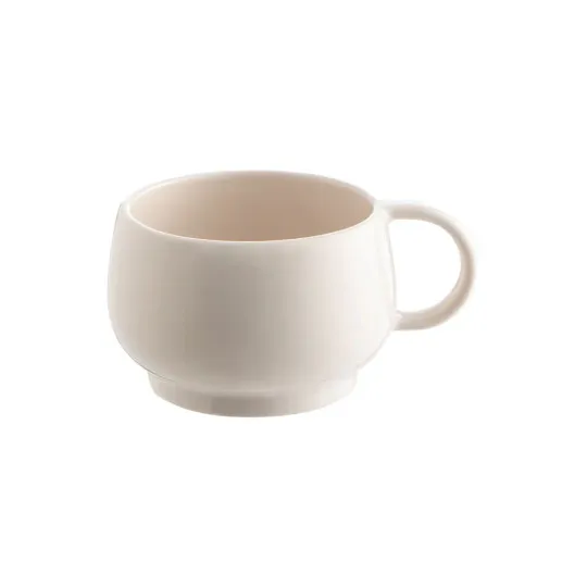 Tasse à espresso GUY DEGRENNE Empiléo en grès rose nude 11cl