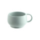 Tasse à espresso GUY DEGRENNE Empiléo en grès vert amande 11cl