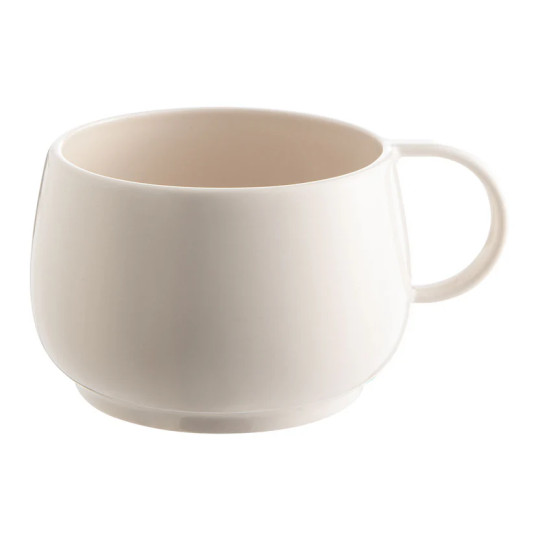 Tasse à capuccino GUY DEGRENNE Empiléo en grès rose nude 25cl