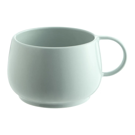 Tasse à capuccino GUY DEGRENNE Empiléo en grès vert amande 25cl