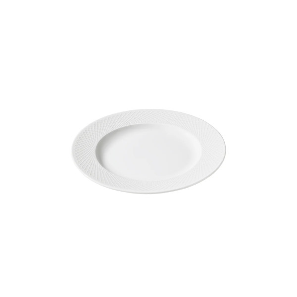 Assiette à pain GUY DEGRENNE Graphique en porcelaine blanche 15cm