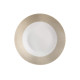 Assiette creuse GUY DEGRENNE Eclats en porcelaine blanche 24cm