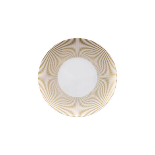 Assiette à dessert GUY DEGRENNE Eclats en porcelaine blanche 20cm
