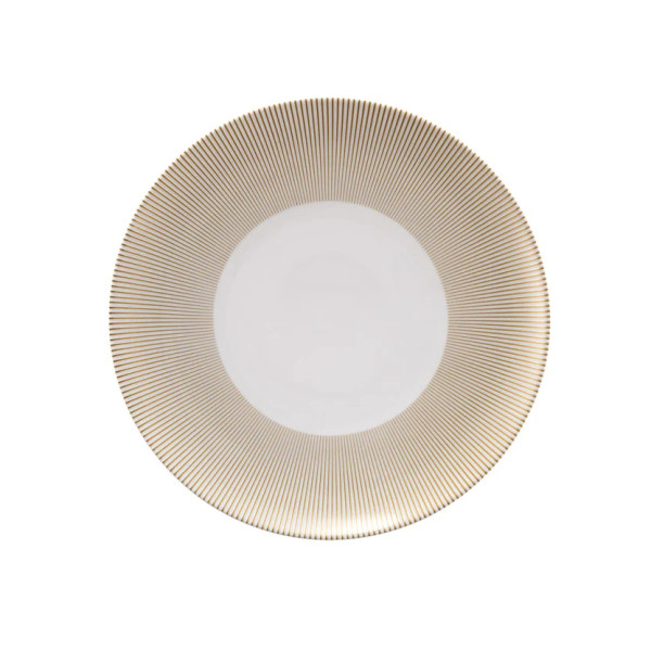 Assiette plate GUY DEGRENNE Eclats en porcelaine blanche 26cm