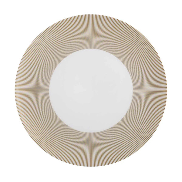 Assiette de présentation GUY DEGRENNE Eclats en porcelaine blanche 32cm