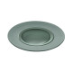 Assiette gourmet grand bassin GUY DEGRENNE Bahia Argile vert en grès vert 26cm