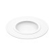Assiette gourmet grand bassin GUY DEGRENNE Bahia Pierre de Lune en porcelaine blanche 26cm