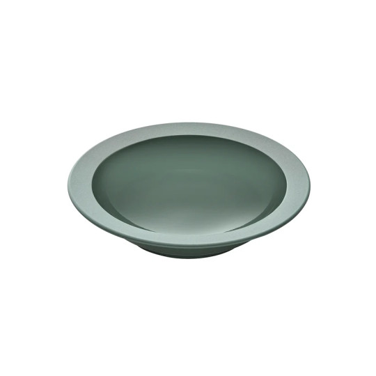 Assiette creuse GUY DEGRENNE Bahia Argile Vert en grès vert 20cm