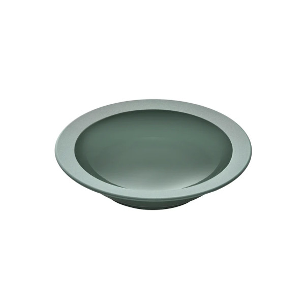 Assiette creuse GUY DEGRENNE Bahia Argile Vert en grès vert 20cm