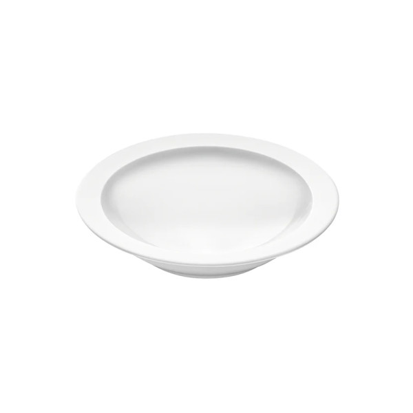 Assiette creuse GUY DEGRENNE Bahia Pierre de Lune en porcelaine blanche 20cm
