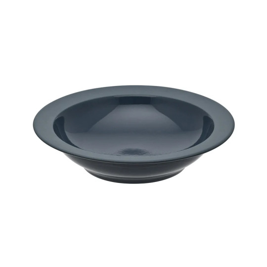 Assiette creuse GUY DEGRENNE Bahia Bleu de Roche en grès bleu 20cm