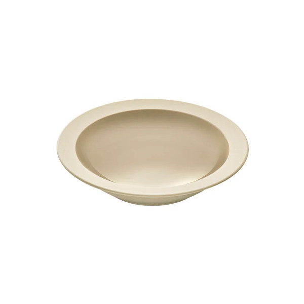 Assiette creuse GUY DEGRENNE Bahia Dune en grès beige 20cm