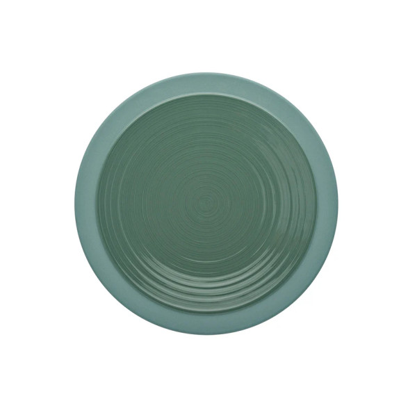 Assiette à dessert GUY DEGRENNE Bahia Argile Vert en grès vert 23cm