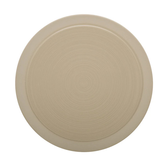 Assiette à dessert GUY DEGRENNE Bahia Dune en grès beige 23cm