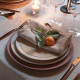 Assiette à dessert GUY DEGRENNE Bahia Dune en grès beige 23cm