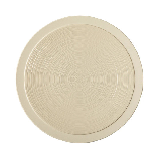 Assiette de présentation GUY DEGRENNE Bahia Dune en grès beige 29cm