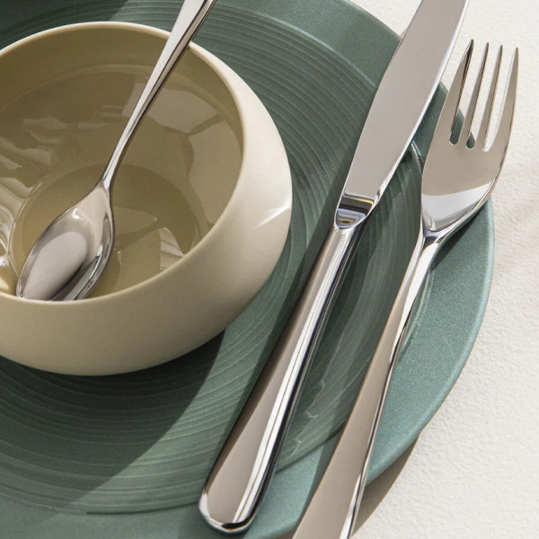 Assiette de présentation GUY DEGRENNE Bahia Argile Vert en grès vert 29cm