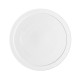 Assiette plate GUY DEGRENNE Bahia Pierre de Lune en porcelaine blanche 26cm