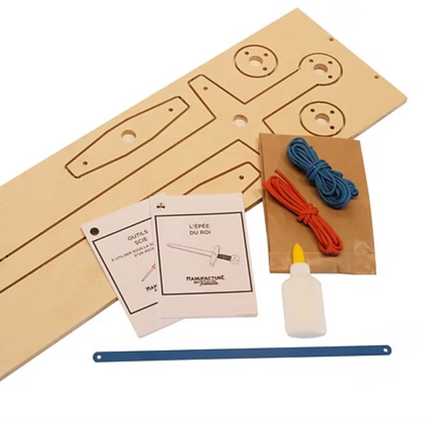 Jouet en bois à construire MANUFACTURE EN FAMILLE épée Excalibur DIY