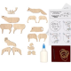 Jouet en bois à construire MANUFACTURE EN FAMILLE Les animaux de la forêt DIY