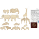 Jouet en bois à construire MANUFACTURE EN FAMILLE Les animaux de la savane DIY