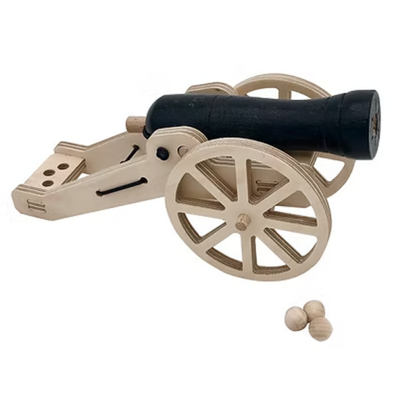 Jouet en bois à construire MANUFACTURE EN FAMILLE Mon Canon l'Eclatant DIY