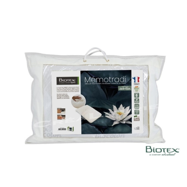 Traversin BIOTEX Mémotradi à mémoire de forme - 3 tailles