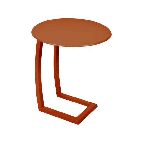 Table basse déportée ronde FERMOB Alizé 48cm en métal - 25 coloris