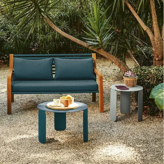 Table basse ronde FERMOB Bebop 45cm en métal - 25 coloris