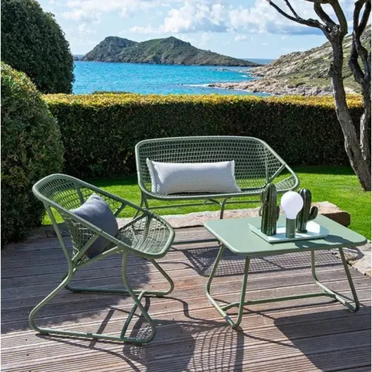 Banquette FERMOB Sixties 2 places en métal - 5 coloris