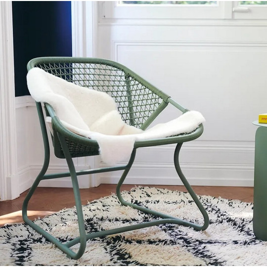 Fauteuil bas FERMOB Sixties  en métal - 5 coloris