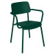 Fauteuil avec accoudoirs bridge FERMOB Studie en métal - 25 coloris