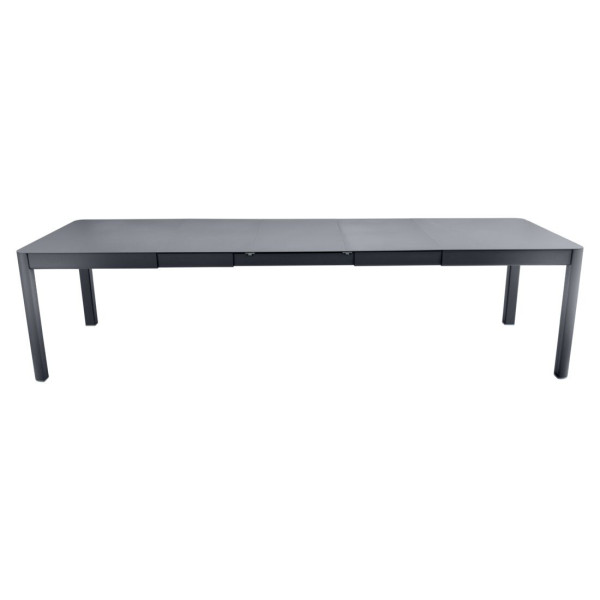Table à manger rectangulaire FERMOB Ribambelle XL 3 allonges 149/299x100cm en métal - 25 coloris