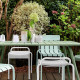 Tabouret bas FERMOB Luxembourg en métal - 25 coloris