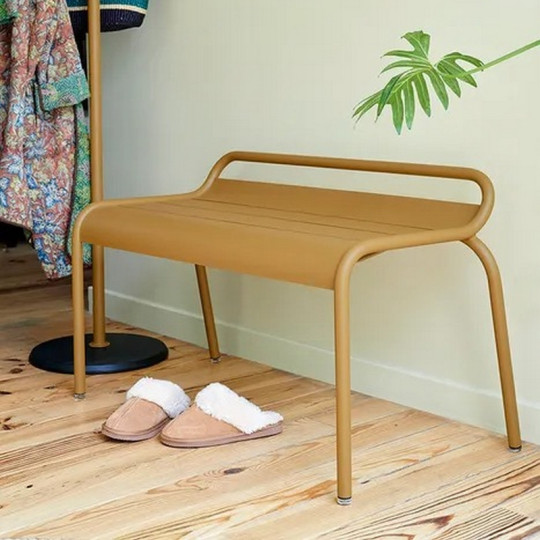 Banc compact FERMOB Luxembourg en métal - 25 coloris