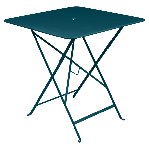 Table à manger carrée FERMOB Bistro 71x71cm en métal - 25 coloris