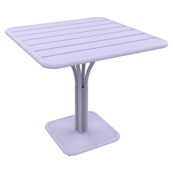 Table à manger carrée guéridon FERMOB Luxembourg 80x80cm en métal - 25 coloris